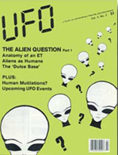 Cover of UFO Magazine, Volume 4, No. 3