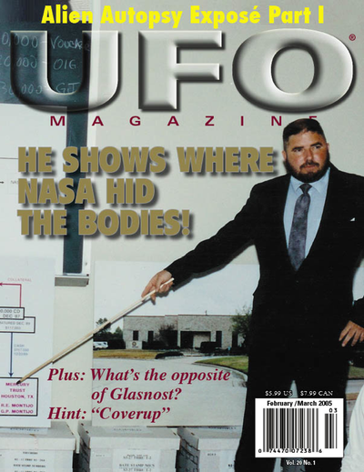 Cover of UFO Magazine, Volume 20, No. 1