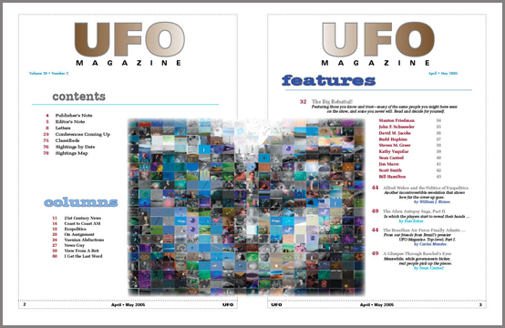 Contents of UFO Magazine, Volume 20, No. 2
