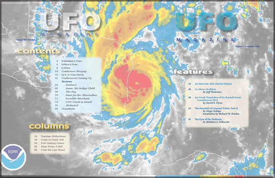 Contents of UFO Magazine, Volume 20, No. 5