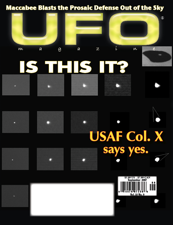 Cover of UFO Magazine, Volume 22, No. 9