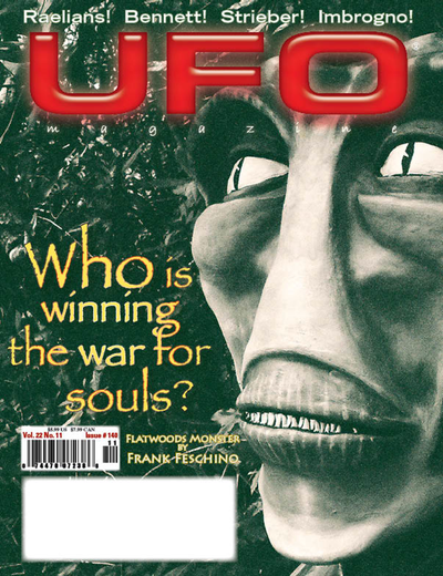Cover of UFO Magazine, Volume 22, No. 11