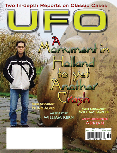 Cover of UFO Magazine, Volume 23, No. 1