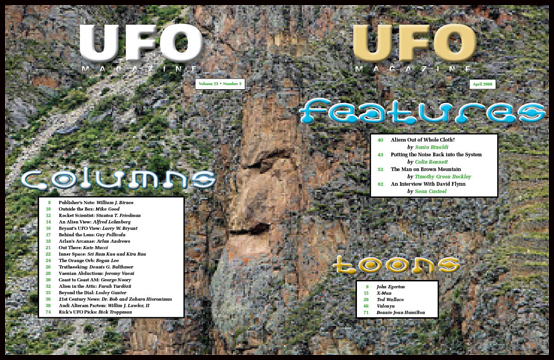 Contents of UFO Magazine, Volume 23, No. 3