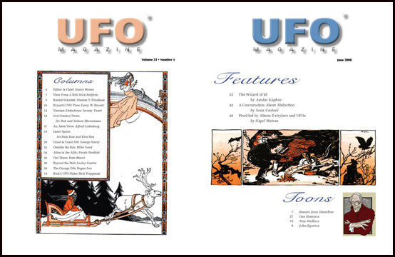 Contents of UFO Magazine, Volume 23, No. 5