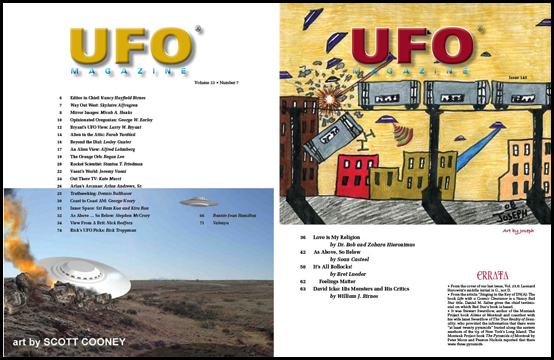 Contents of UFO Magazine, Volume 23, No. 7