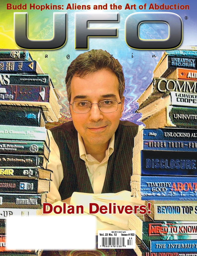 Cover of UFO Magazine, Volume 23, No. 12