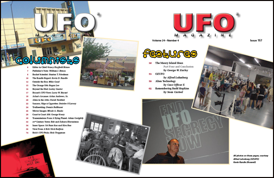 Contents of UFO Magazine, Volume 24, No. 4