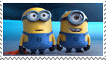 Minions laughing at the word for bottom.
